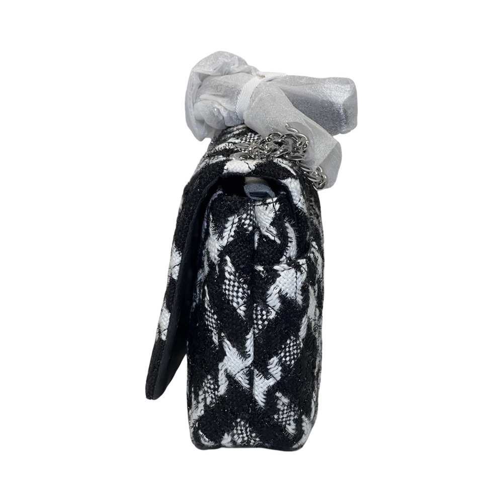 Karl Lagerfeld Paris Lafayette Black and White Tweed Crossbody Bag NWT - Picture 6 of 10